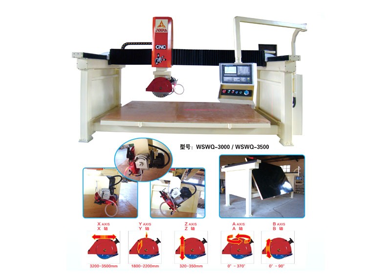 五轴四联动CNC桥切机